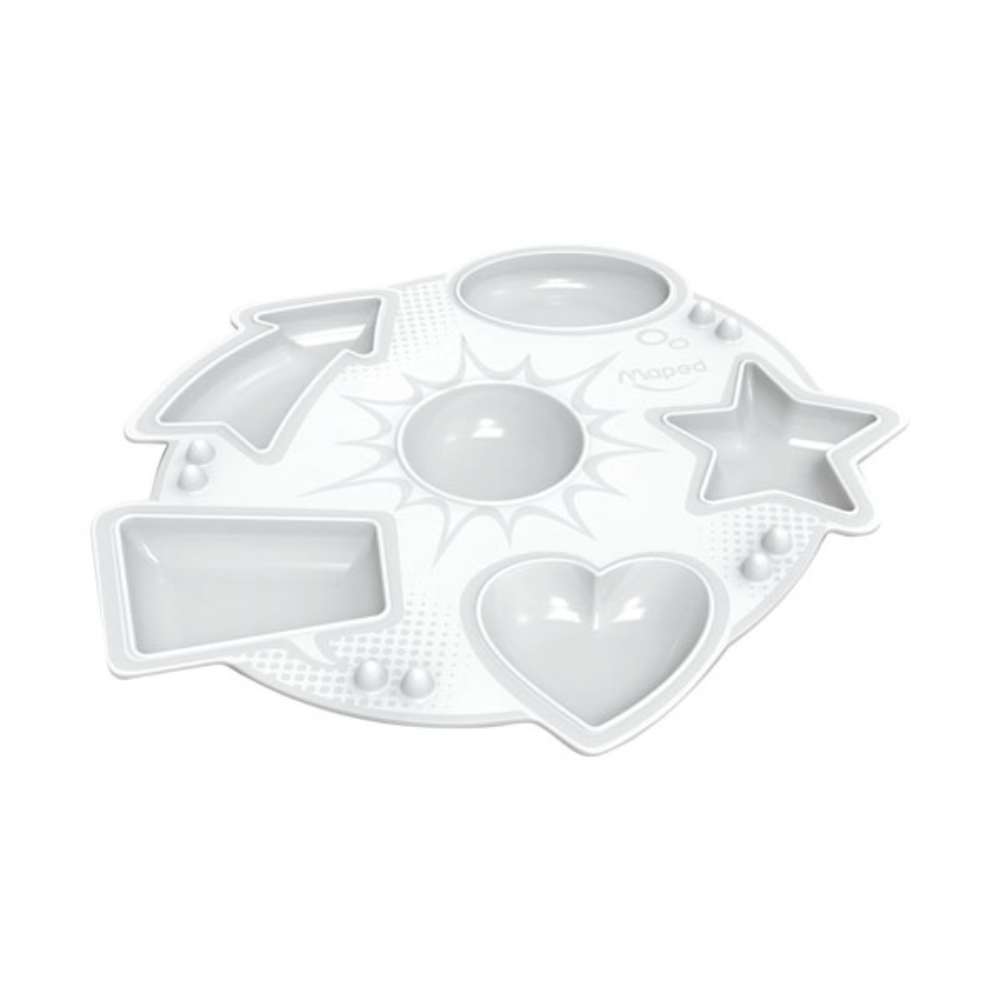 Paleta de Pintura de Plástico Blanco