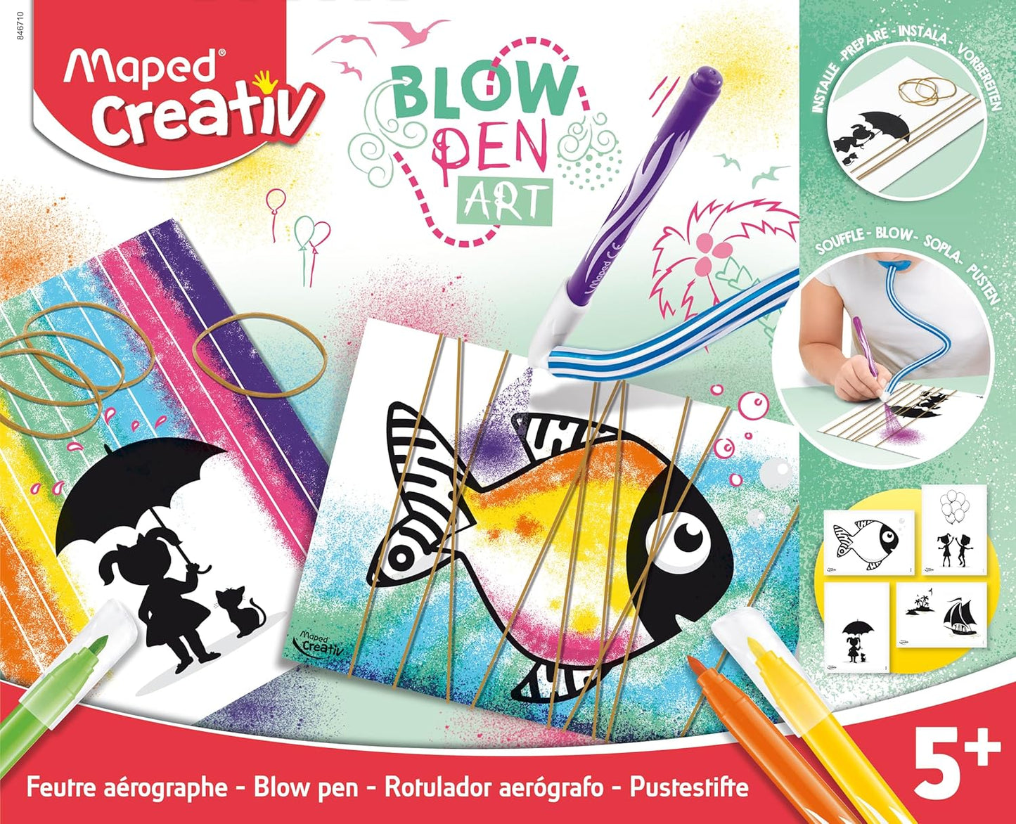 Blowpen Art Hilo - Colorear Soplando Tinta