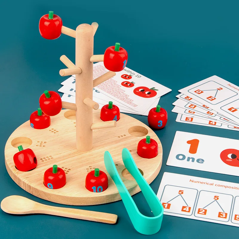Juego Didáctico de Arbol de Manzana