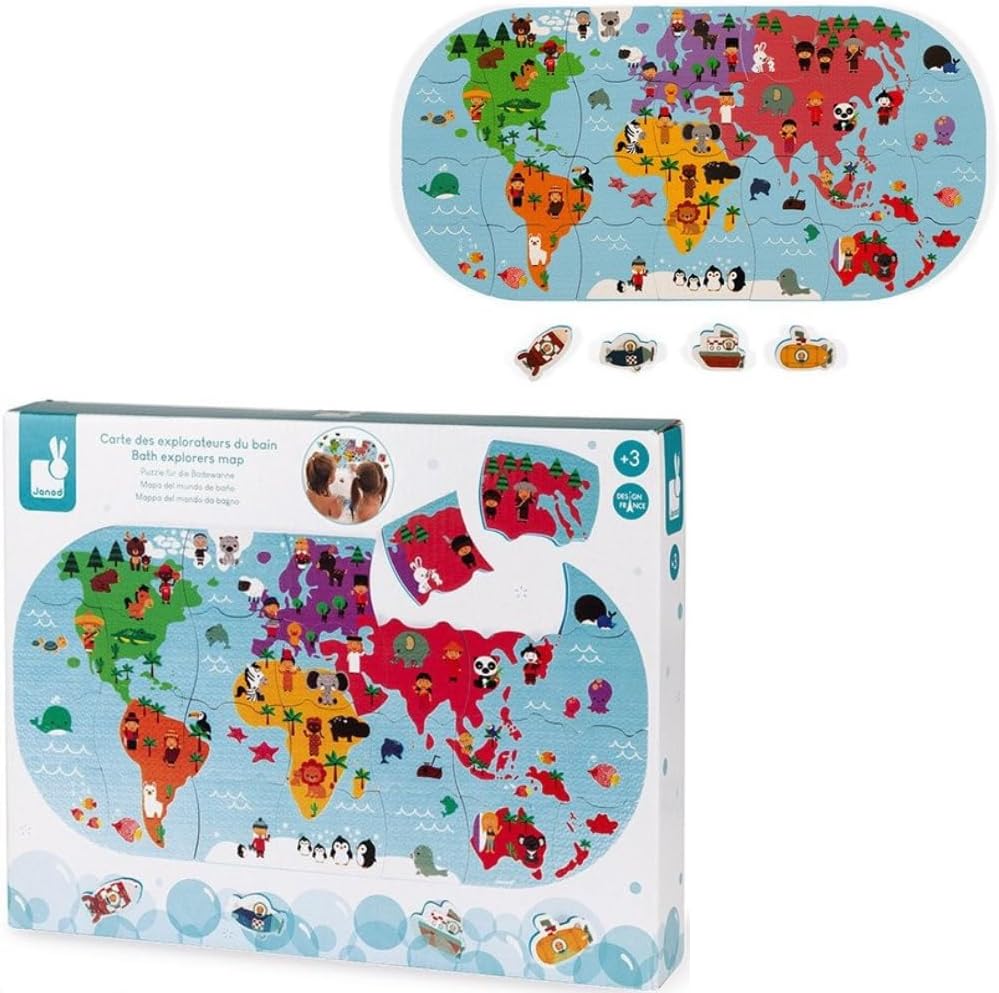 Mapa del Mundo de Baño