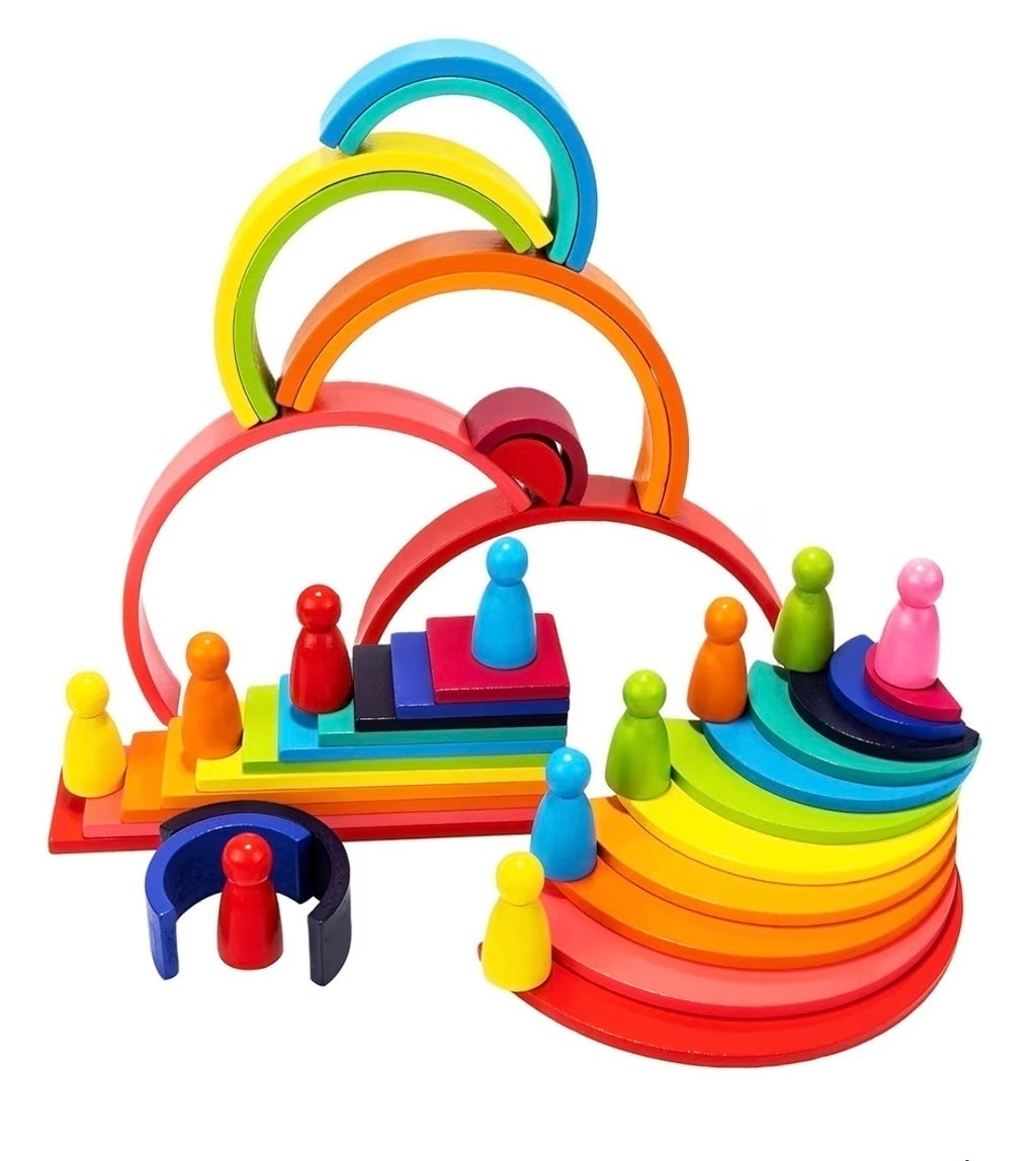 Bloques Arcoiris Montessori de Construcción