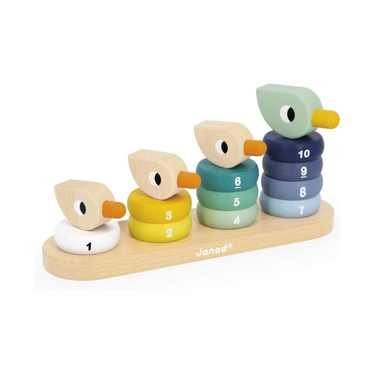 Apilable de Patitos de Madera
