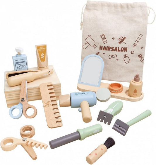 Set de Peluqueria de Madera