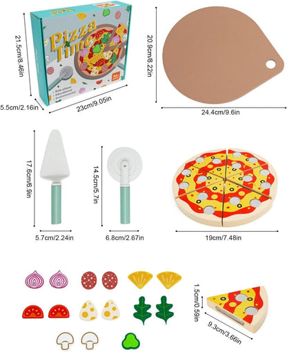 Juego de Pizza de Madera