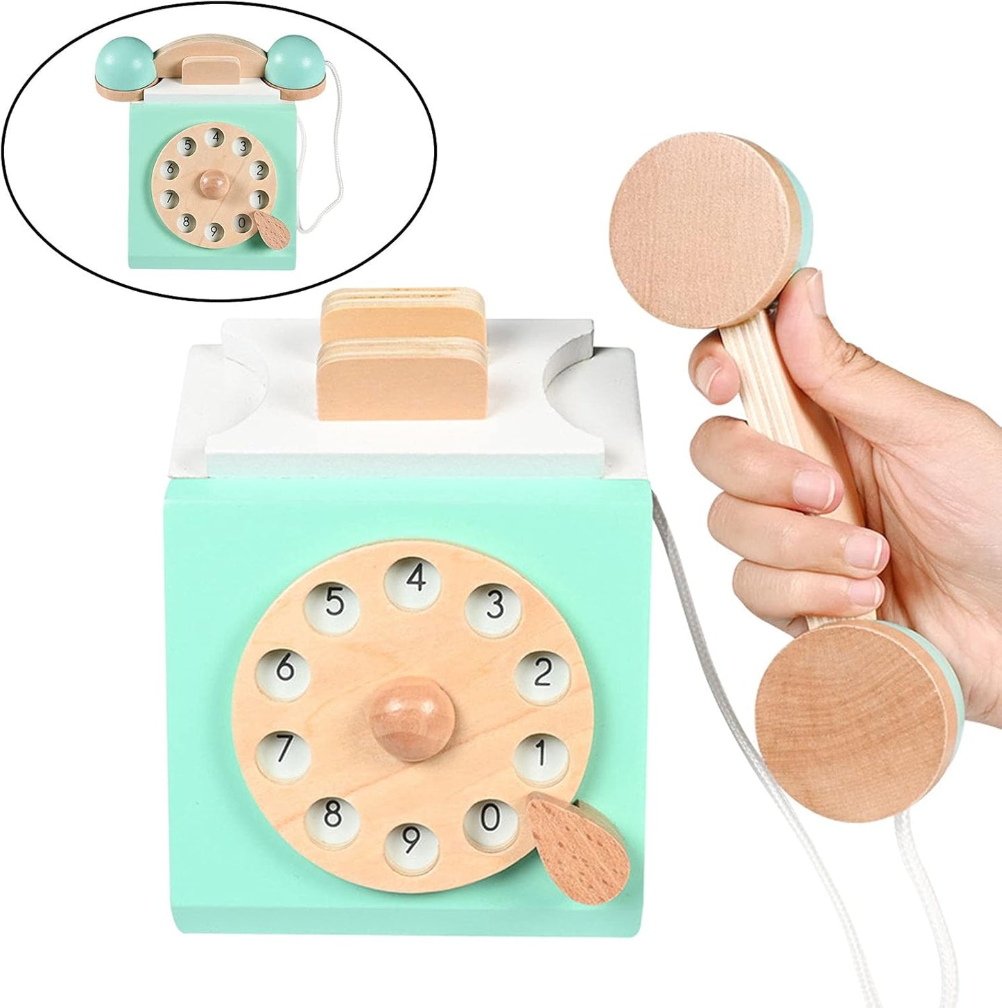 Teléfono Clásico de madera