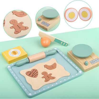 Juego Hornear Galletas de Madera