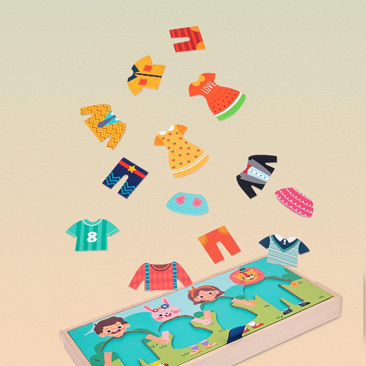 Juego Vestir y Colgar Ropa Montessori