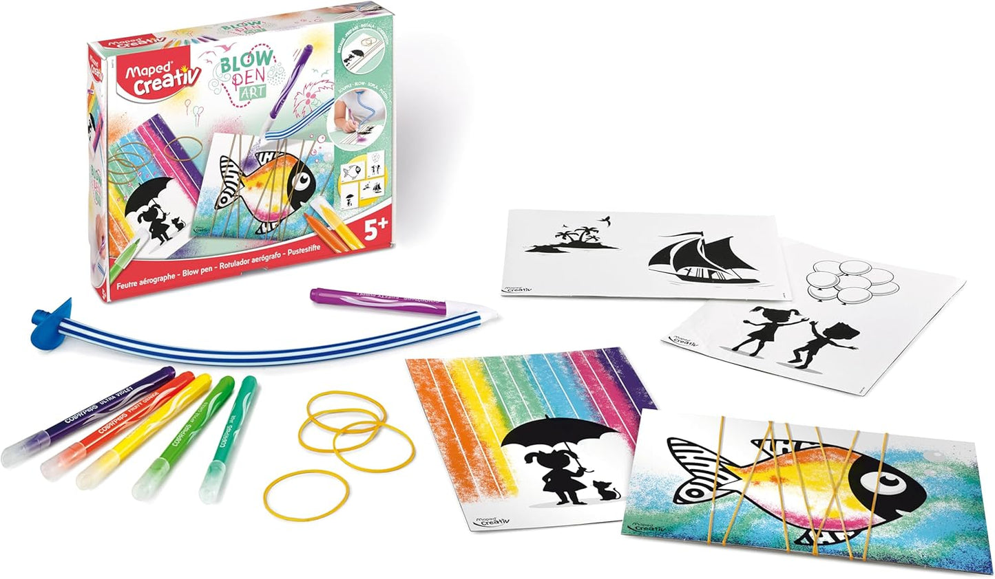 Blowpen Art Hilo - Colorear Soplando Tinta
