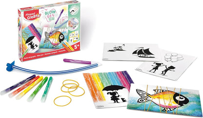 Blowpen Art Hilo - Colorear Soplando Tinta