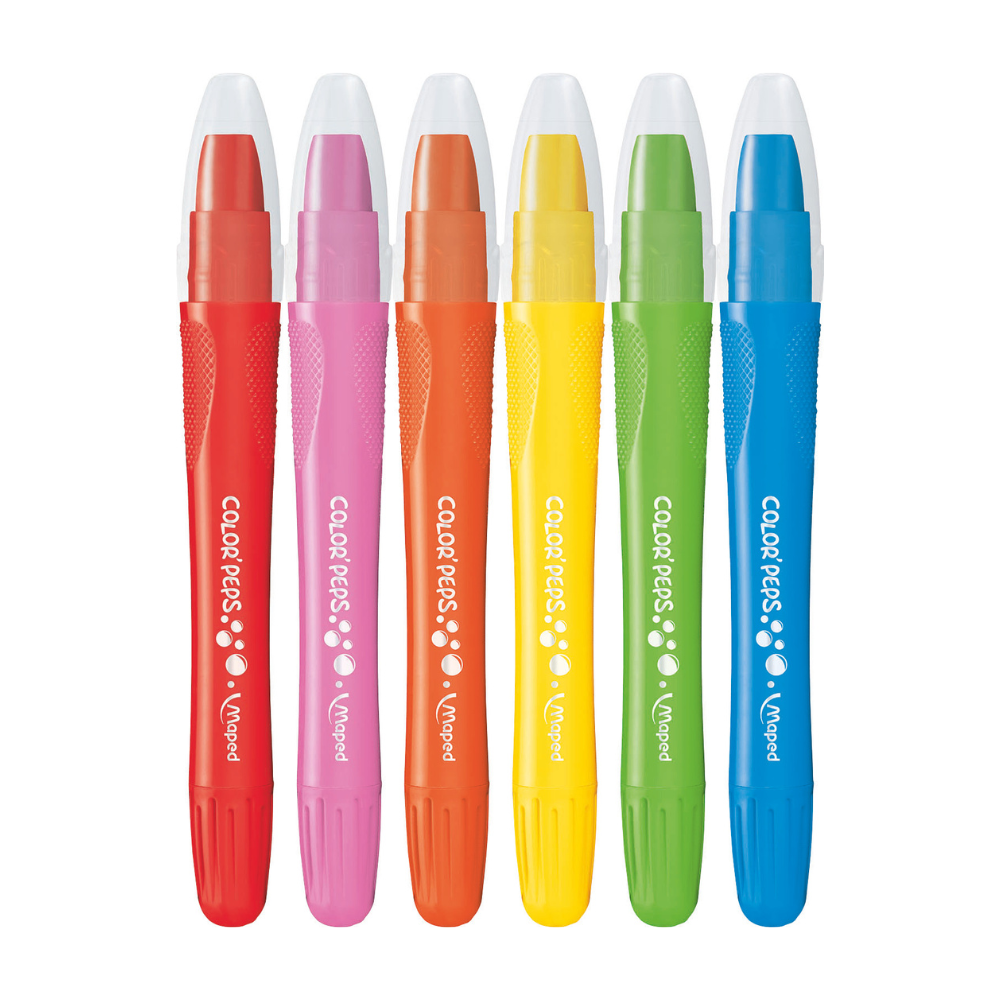 Crayones Acuarelables Gel Maped - Estuche 6 unidades