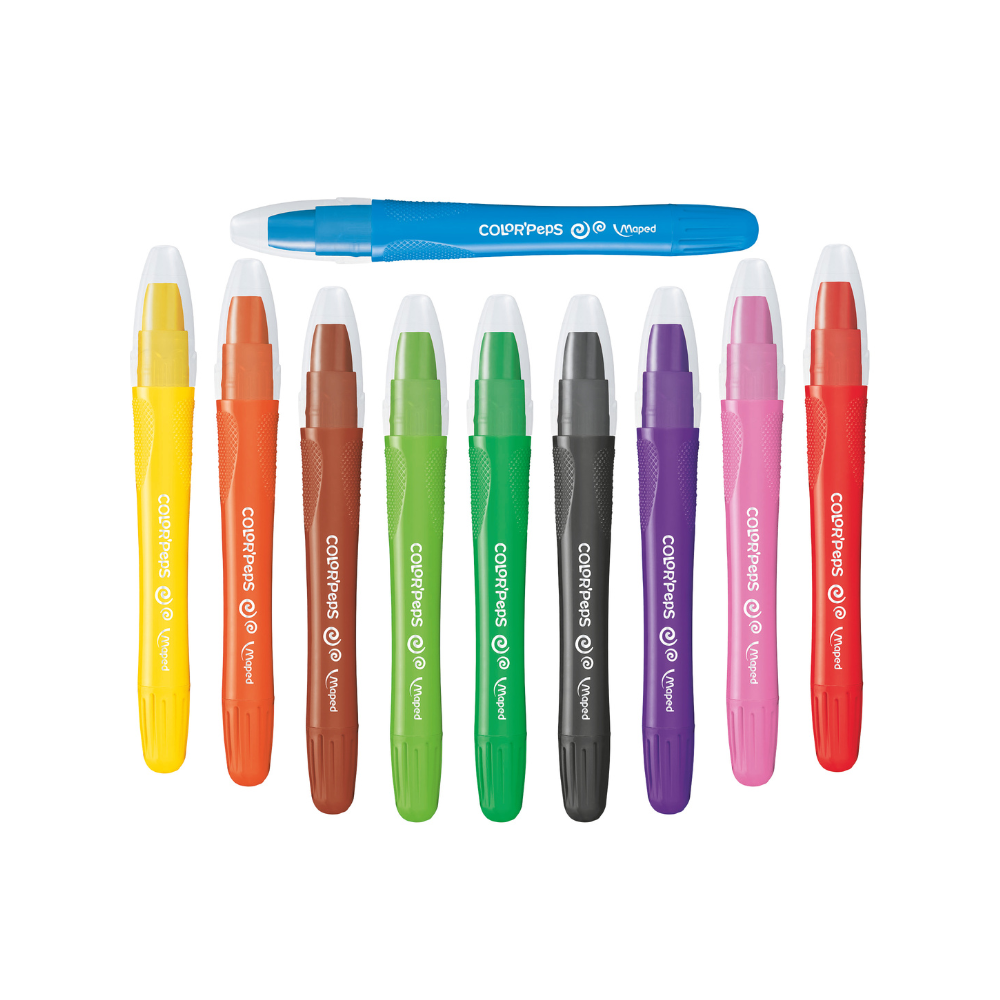 Crayones Acuarelables Gel Maped - Estuche 10 unidades