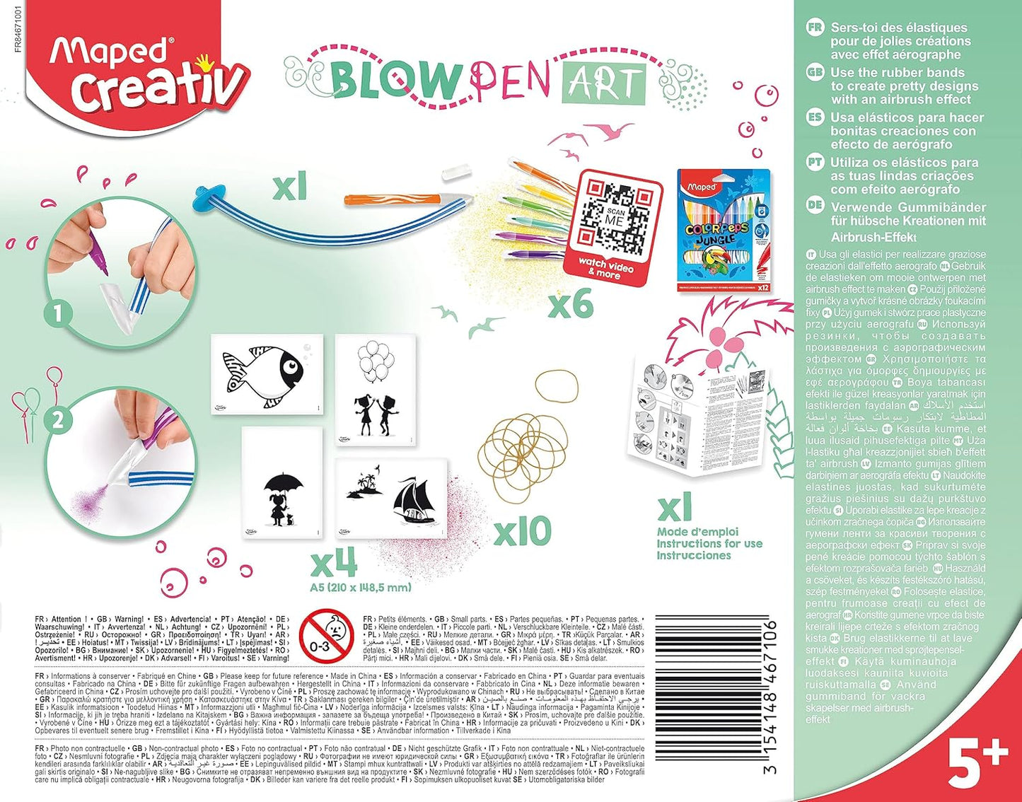 Blowpen Art Hilo - Colorear Soplando Tinta
