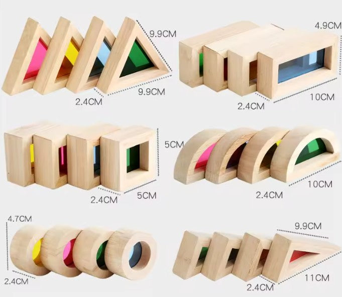 Bloques de Construccion de Madera Traslucidos