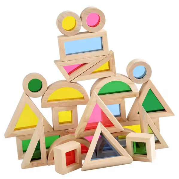 Bloques de Construccion de Madera Traslucidos