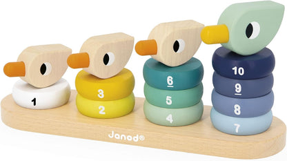 Apilable de Patitos de Madera