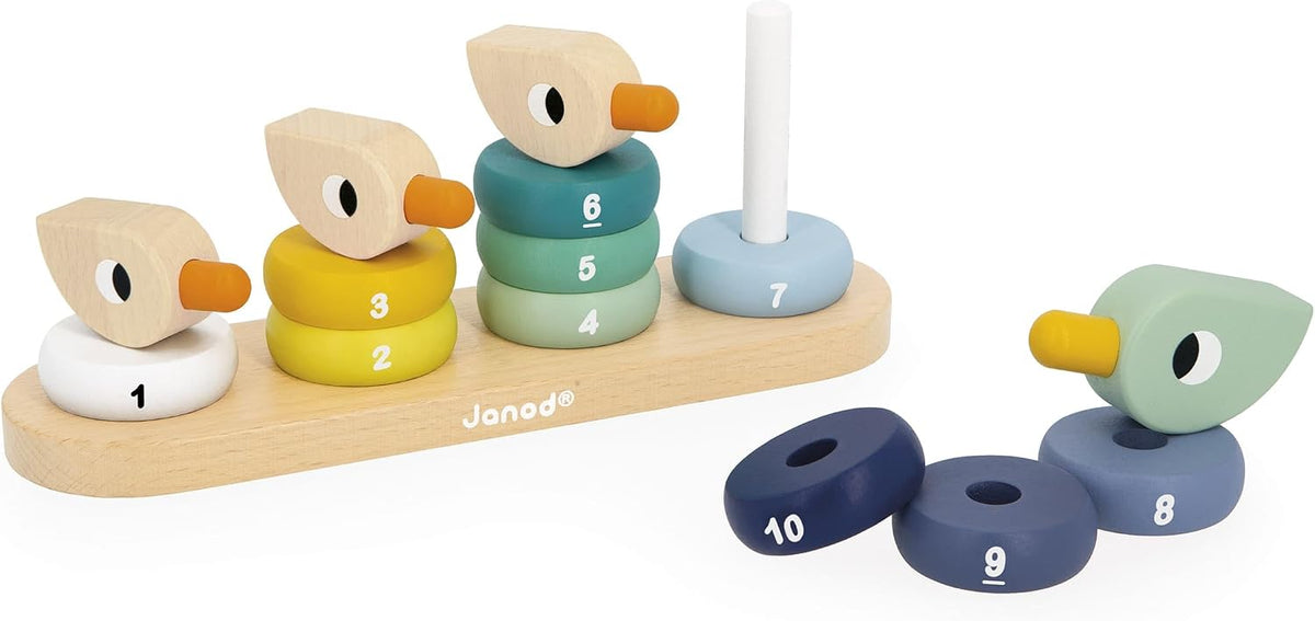 Apilable de Patitos de Madera