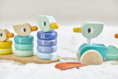 Apilable de Patitos de Madera