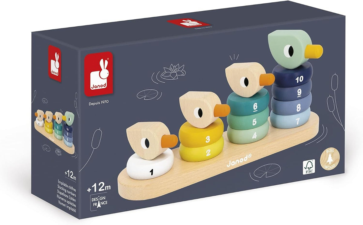 Apilable de Patitos de Madera