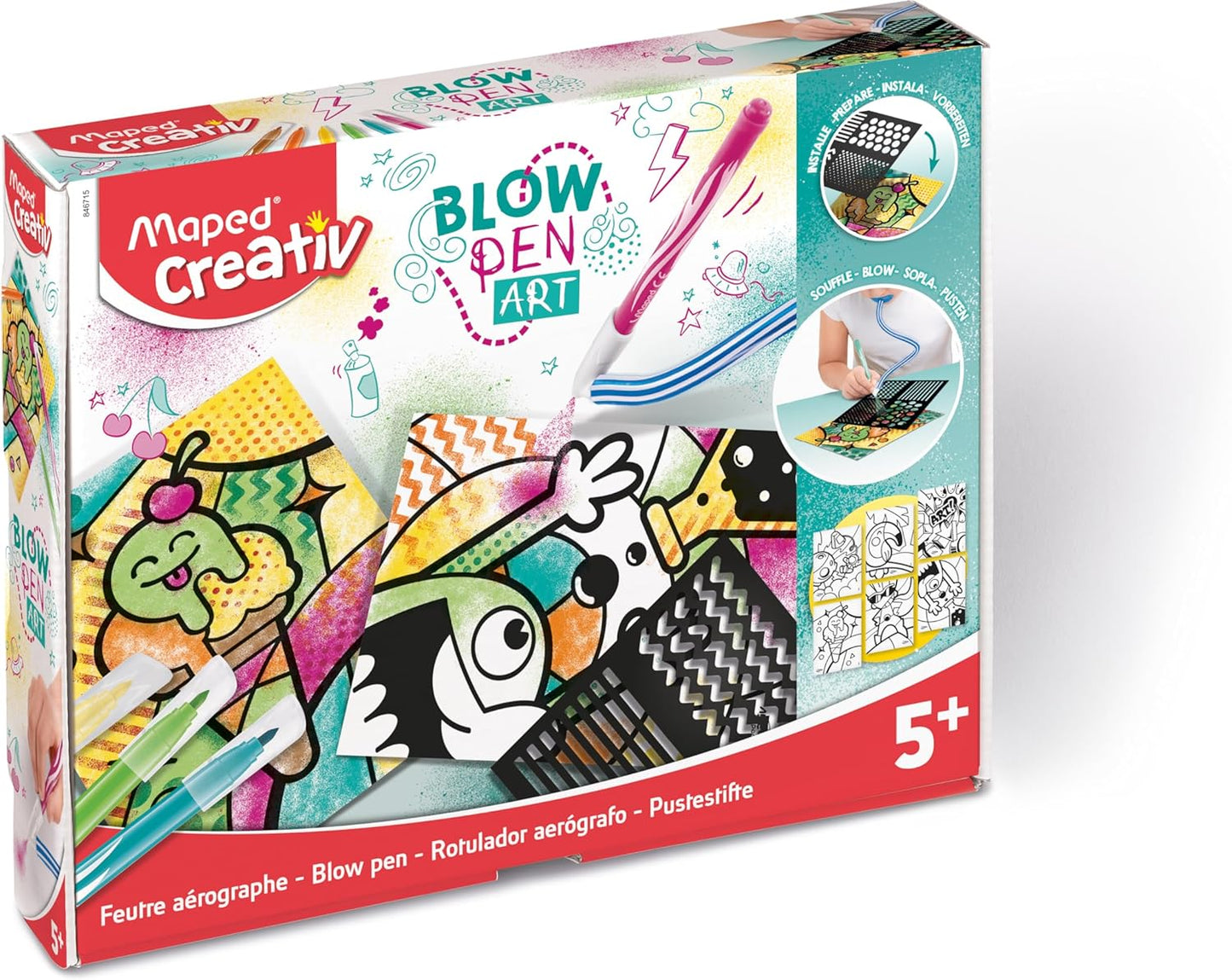 Blowpen Art - Colorear Soplando la Tinta