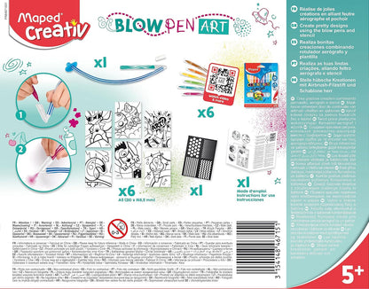 Blowpen Art - Colorear Soplando la Tinta