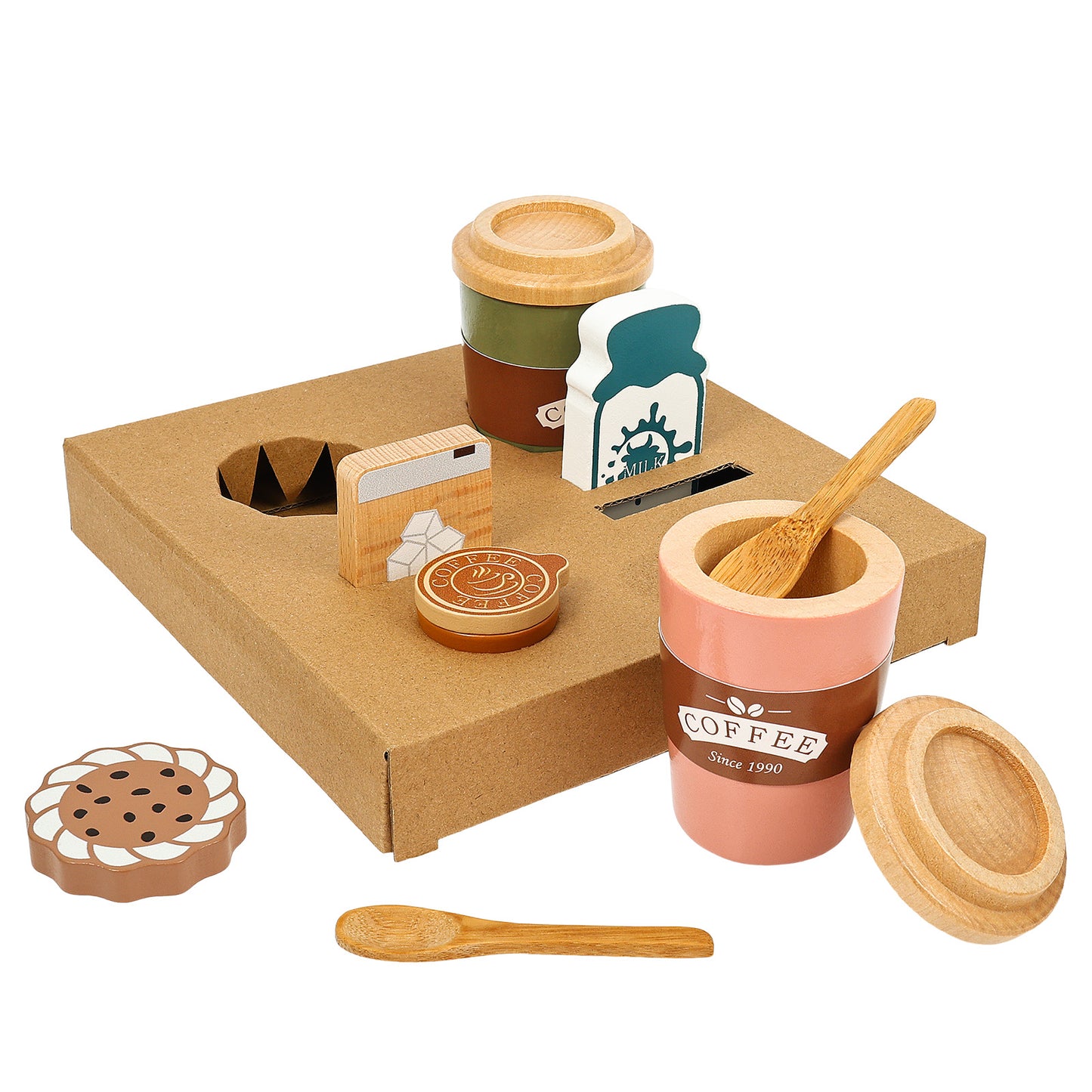 Juego de Café de Madera