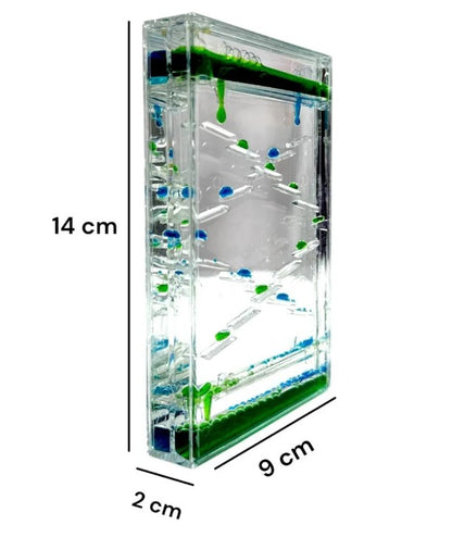 Temporizador de Calma Sensorial Antiestres - Verde Azul