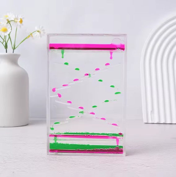 Temporizador de Calma Sensorial Antiestres - Rosa Verde
