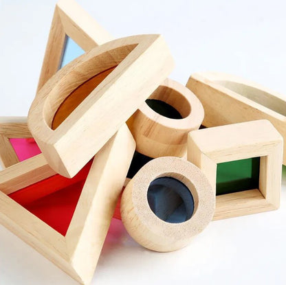 Bloques de Construccion de Madera Traslucidos