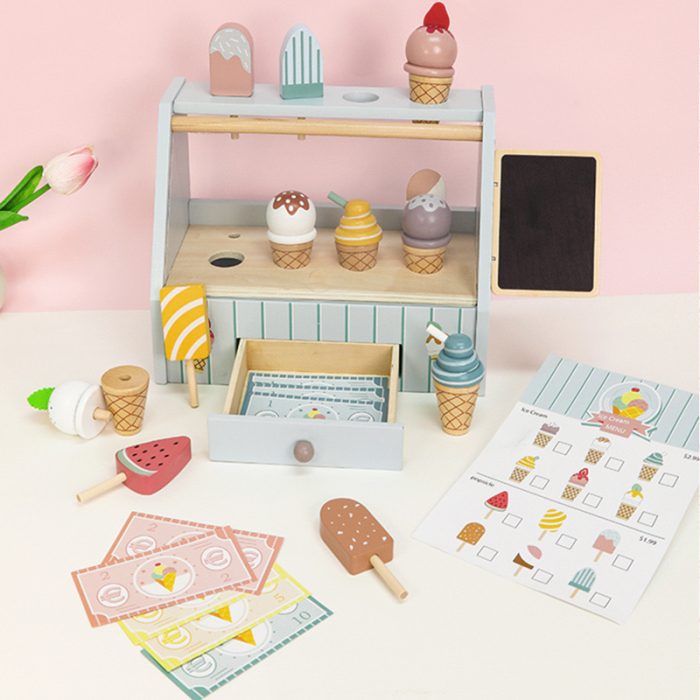 Juego de Heladería de Madera