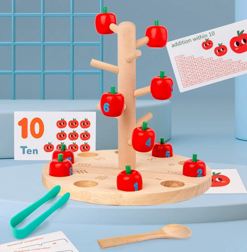Juego Didáctico de Arbol de Manzana