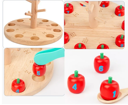 Juego Didáctico de Arbol de Manzana