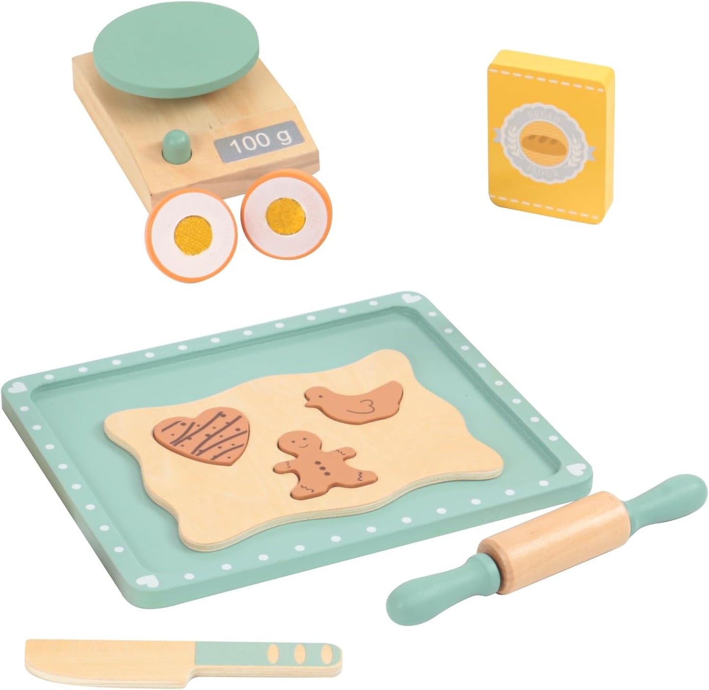 Juego Hornear Galletas de Madera