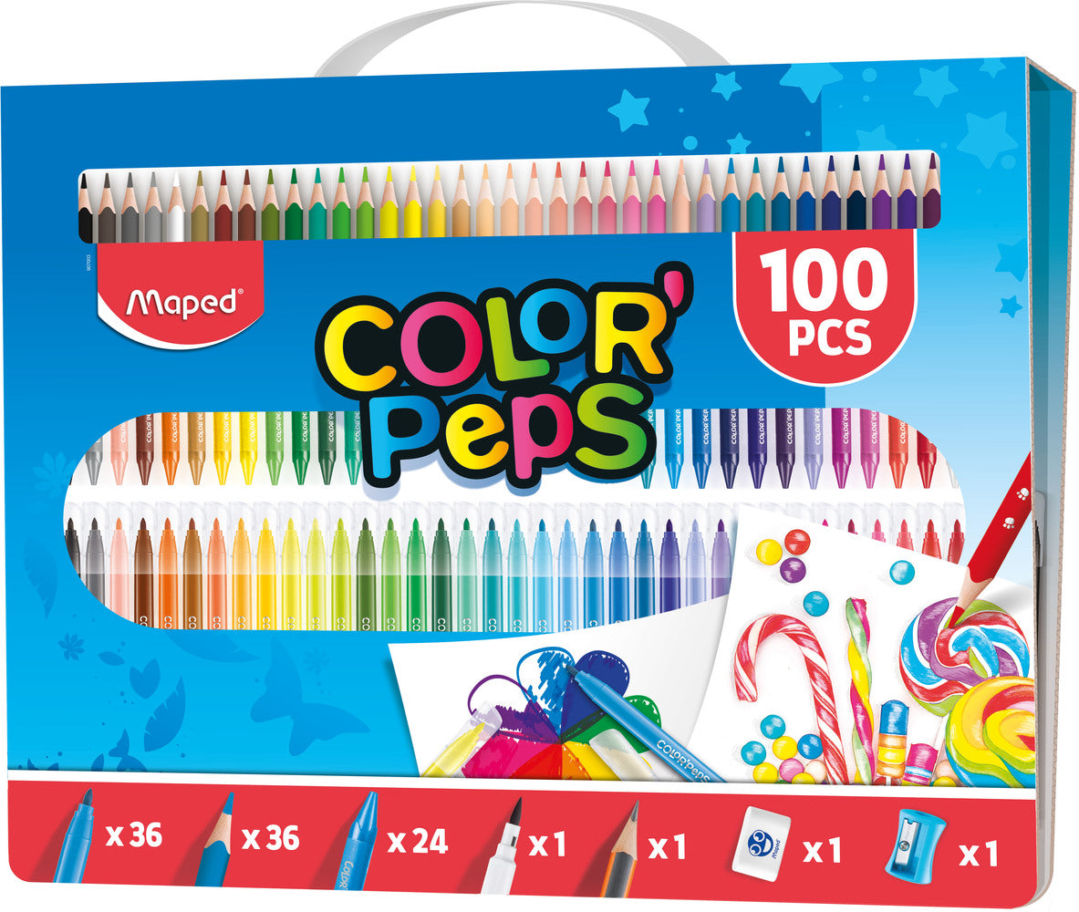 KIT 100 piezas colorear Color PEP´S