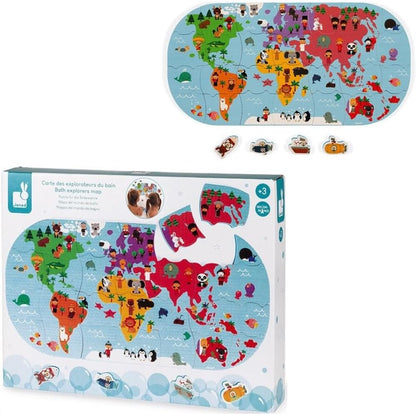 Mapa del Mundo de Baño