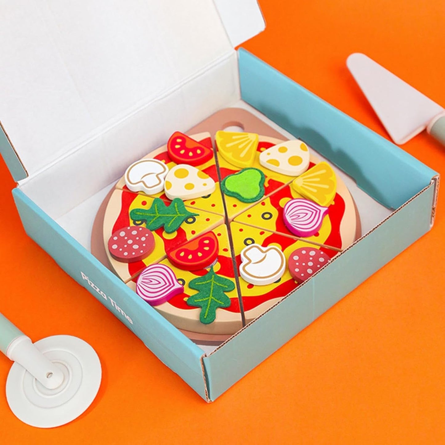 Juego de Pizza de Madera