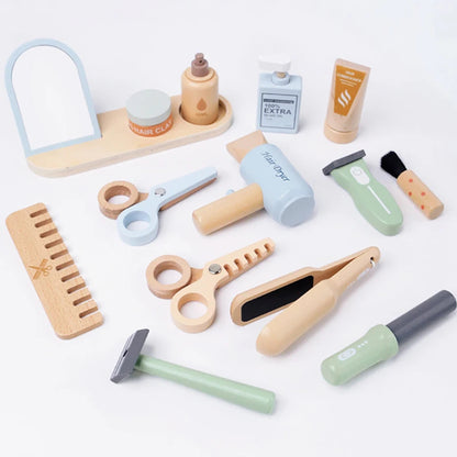 Set de Peluqueria de Madera
