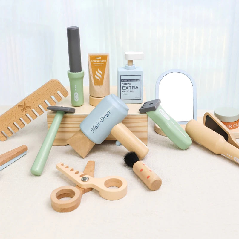 Set de Peluqueria de Madera