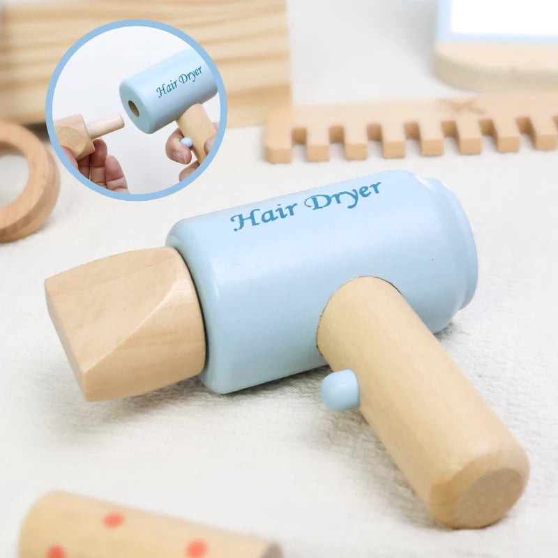 Set de Peluqueria de Madera