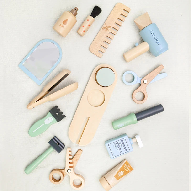 Set de Peluqueria de Madera