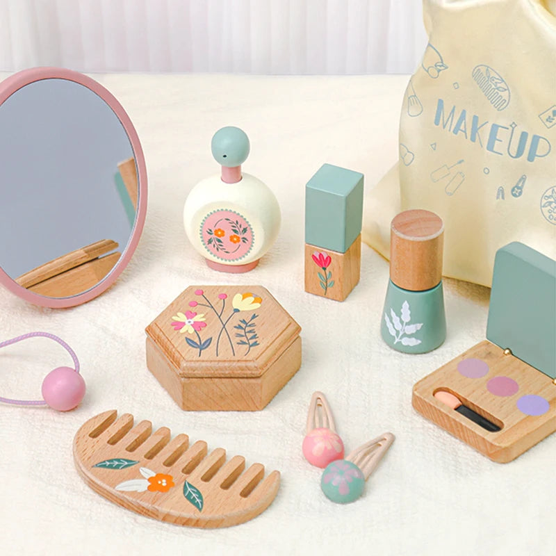 Set de Maquillaje Infantil de Madera