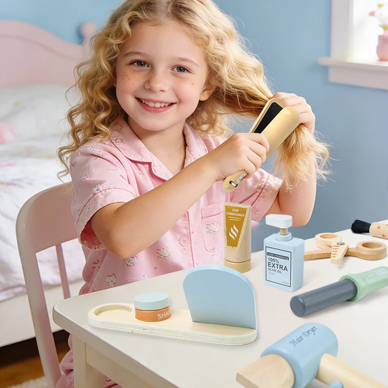 Set de Peluqueria de Madera