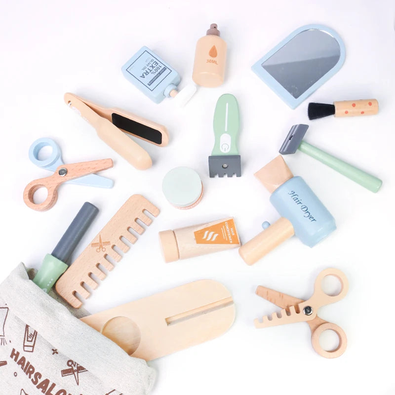 Set de Peluqueria de Madera