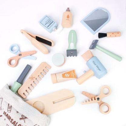 Set de Peluqueria de Madera