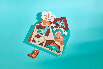 Puzzle Sonoro de Madera Dino