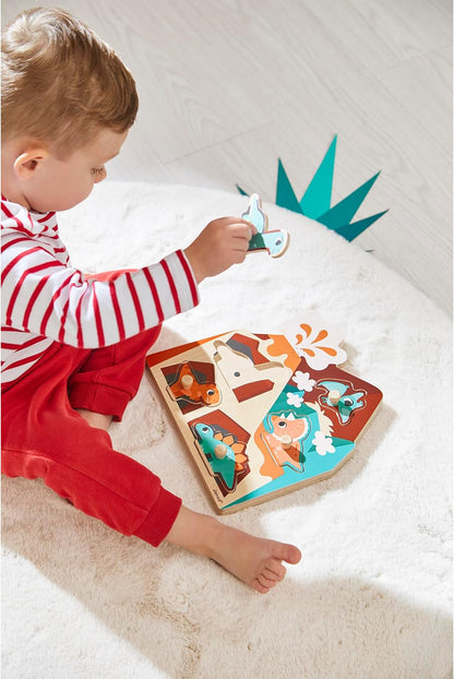 Puzzle Sonoro de Madera Dino