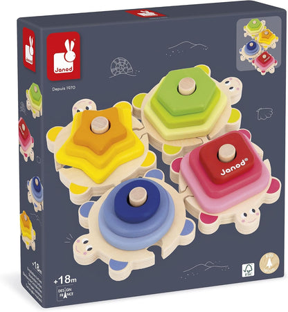 Tortugas Apilables de Madera