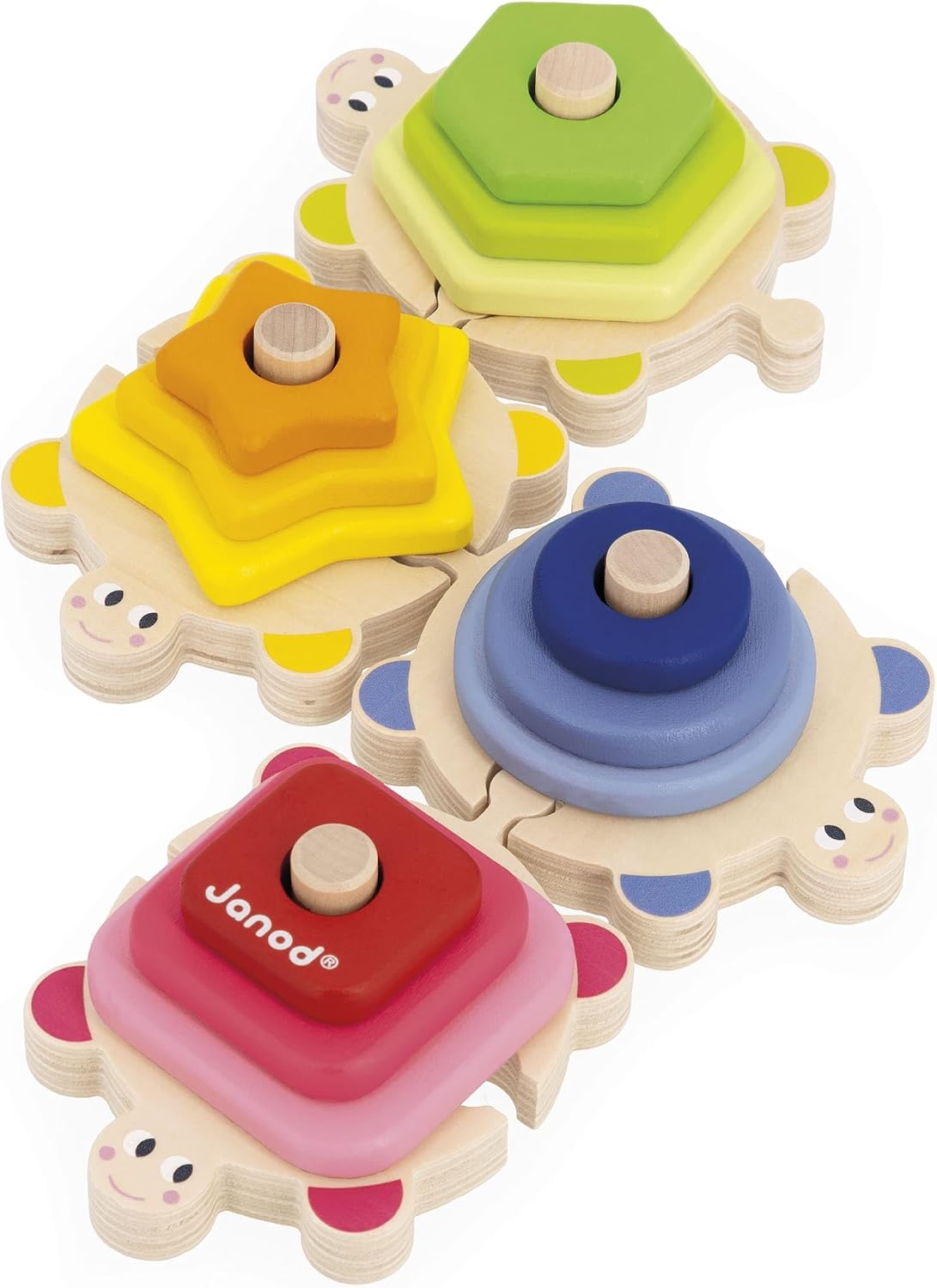 Tortugas Apilables de Madera