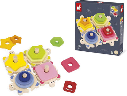 Tortugas Apilables de Madera