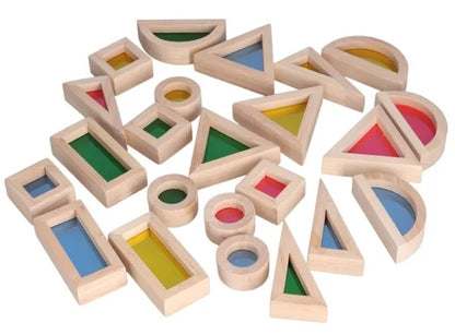 Bloques de Construccion de Madera Traslucidos