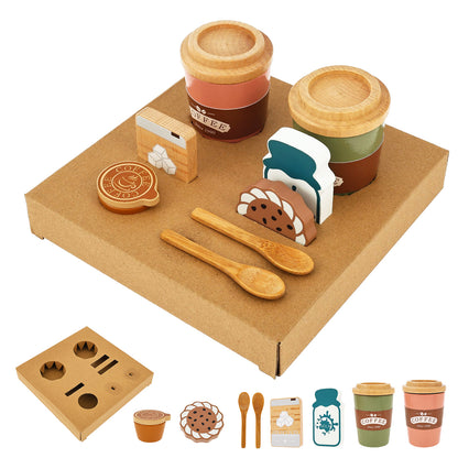 Juego de Café de Madera
